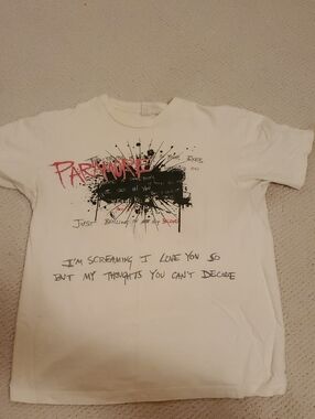 Paramore Graphic Band White Decode Twilight Shirt M